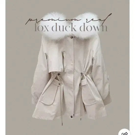 [BUNJANG] Demeory Real Fox Duck Down Padding Jacket / 광주별 자체제작 리얼폭스 덕다운 패딩 정가 30 드메리 르안 로제드유