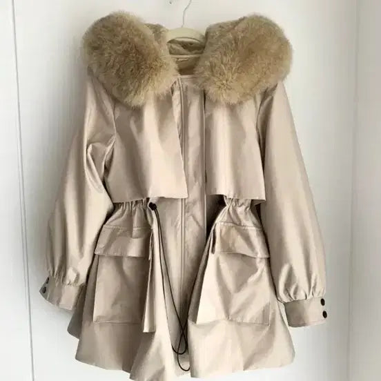 [BUNJANG] Demeory Real Fox Duck Down Padding Jacket / 광주별 자체제작 리얼폭스 덕다운 패딩 정가 30 드메리 르안 로제드유