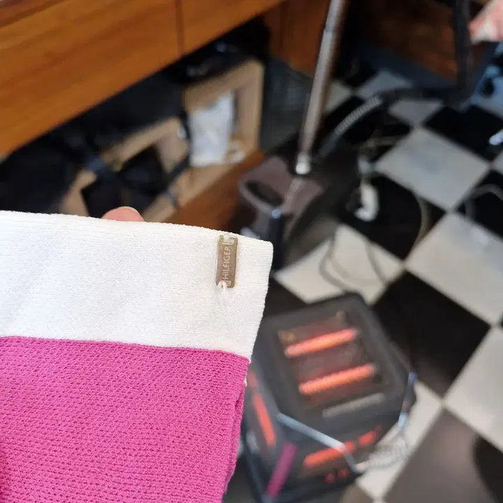 [BUNJANG] Tommy Hilfiger Color Block Knit Sweater / 타미힐피거 컬러블록 니트