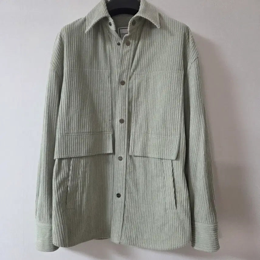 [BUNJANG] Wooyoungmi 22FW Mint Corduroy Shirt Jacket / 우영미 22fw 민트 코듀로이 셔츠 자켓 46