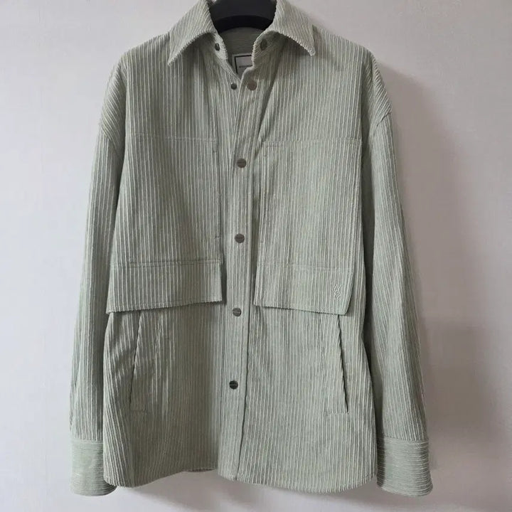 [BUNJANG] Wooyoungmi 22FW Mint Corduroy Shirt Jacket / 우영미 22fw 민트 코듀로이 셔츠 자켓 46