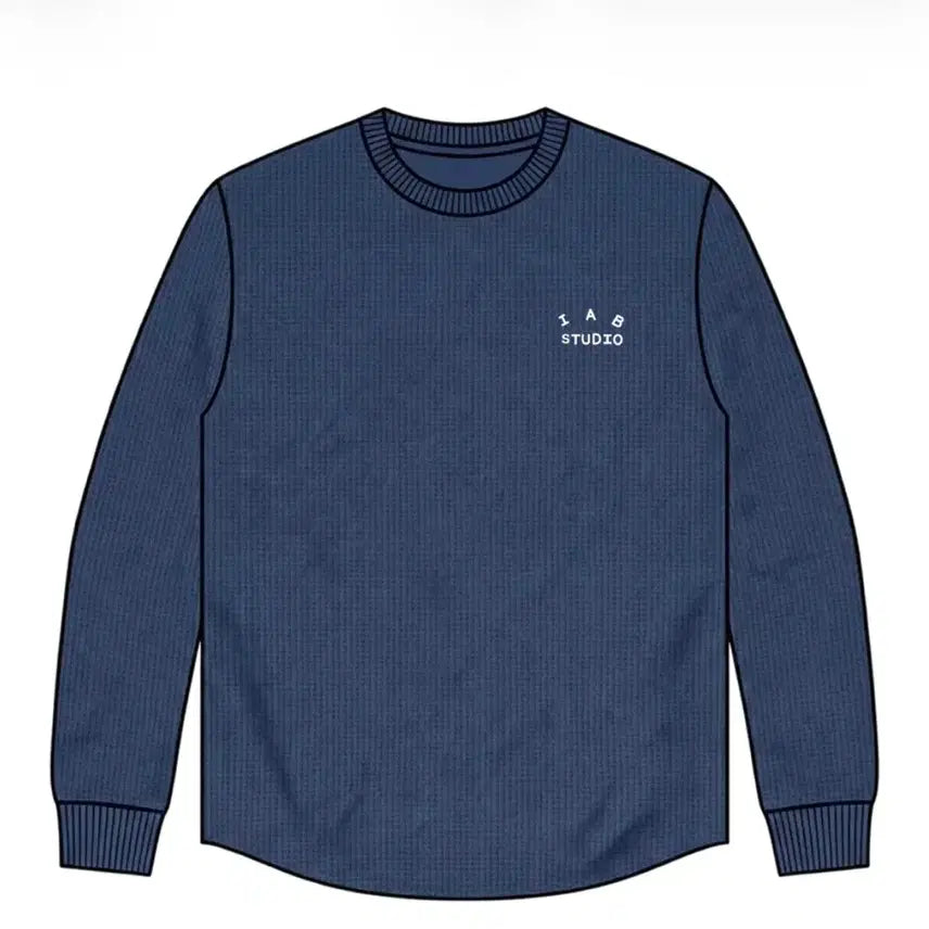 [SOLD OUT] [XXL]아이앱 스튜디오 아이앱 와플 롱슬리브 네이비