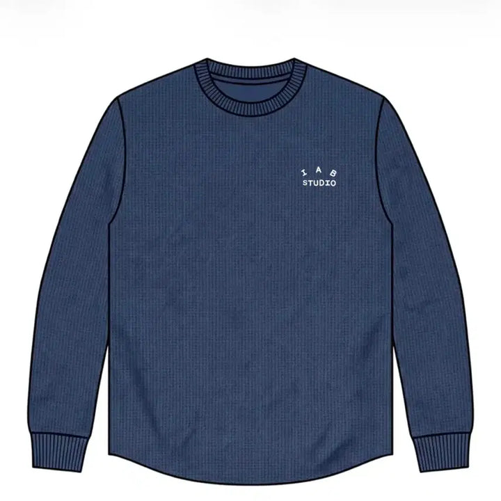 [SOLD OUT] [XXL]아이앱 스튜디오 아이앱 와플 롱슬리브 네이비