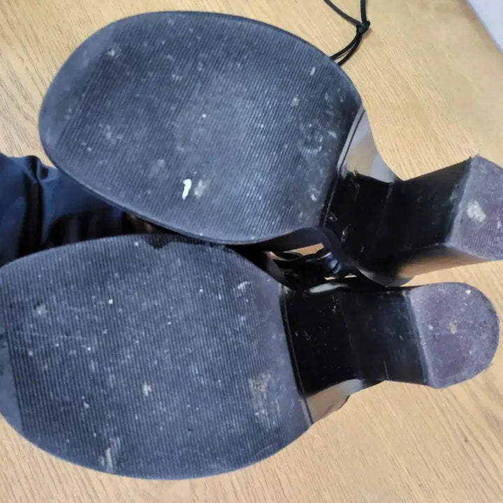 [BUNJANG] System Black Open Toe Heels - Size 230 / 시스템 블랙 오픈토 힐230