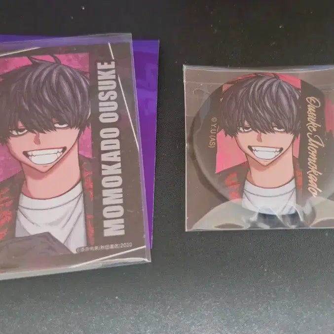 [BUNJANG] Towanoquon Ousuke Can Badge &amp; Character Card Set / 도원암귀 오우스케 캔뱃지 캐릭터 카드 일괄