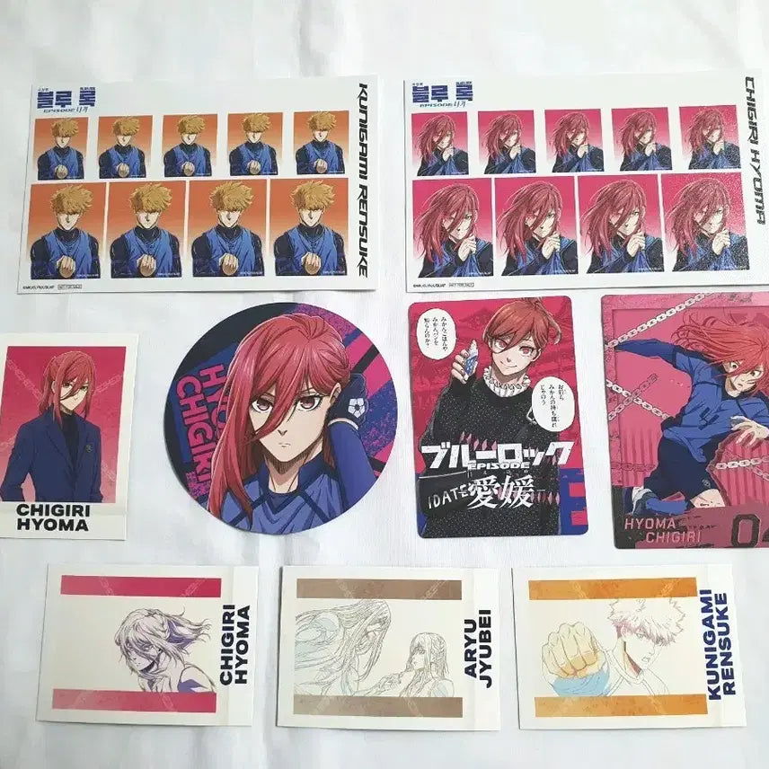 [BUNJANG] Blue Lock Chigiri Kunigami Original Artwork Collection Bundle / 블루록 치기리 지류 일괄 쿠니가미 원화전 이세탄 파샤 콜카 증사