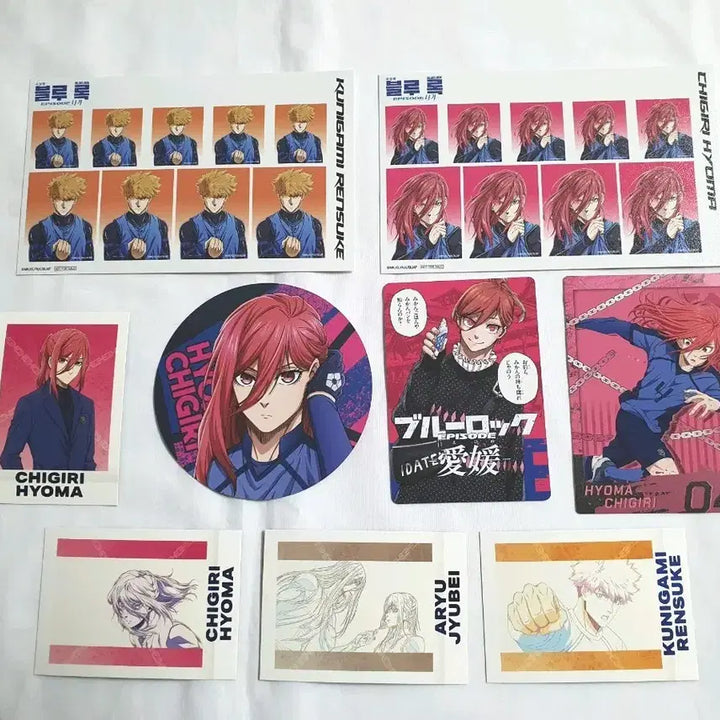 [BUNJANG] Blue Lock Chigiri Kunigami Original Artwork Collection Bundle / 블루록 치기리 지류 일괄 쿠니가미 원화전 이세탄 파샤 콜카 증사