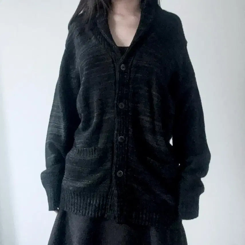 [BUNJANG] Vintage Knit Cardigan Black Archive / 빈티지 니트 가디건 블랙 아카이브