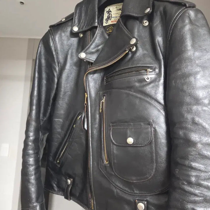 [BUNJANG] Masterfilm Roadchamp Horsehide Leather Jacket / 마스터필름 로드챔프 홀스하이드 말가죽자켓 36