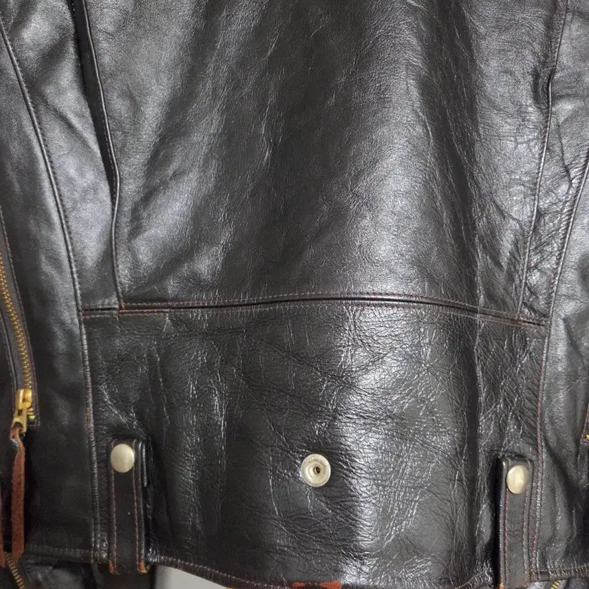 [BUNJANG] Masterfilm Roadchamp Horsehide Leather Jacket / 마스터필름 로드챔프 홀스하이드 말가죽자켓 36