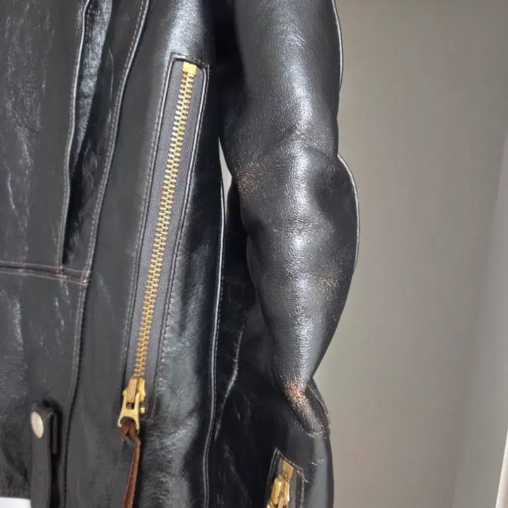 [BUNJANG] Masterfilm Roadchamp Horsehide Leather Jacket / 마스터필름 로드챔프 홀스하이드 말가죽자켓 36
