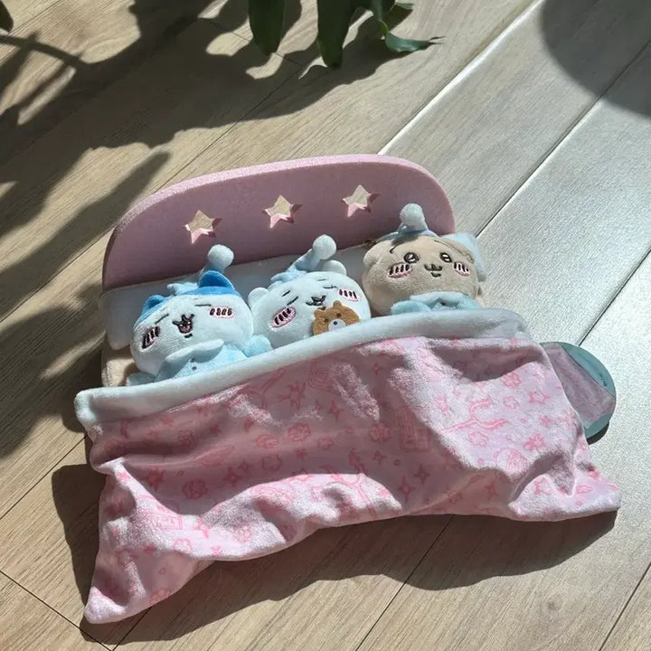 [BUNJANG] Manjakgui Chiikawa Hachiware Usagi Bed Set / 만작귀 침대 세트 치이카와 하치와레 우사기