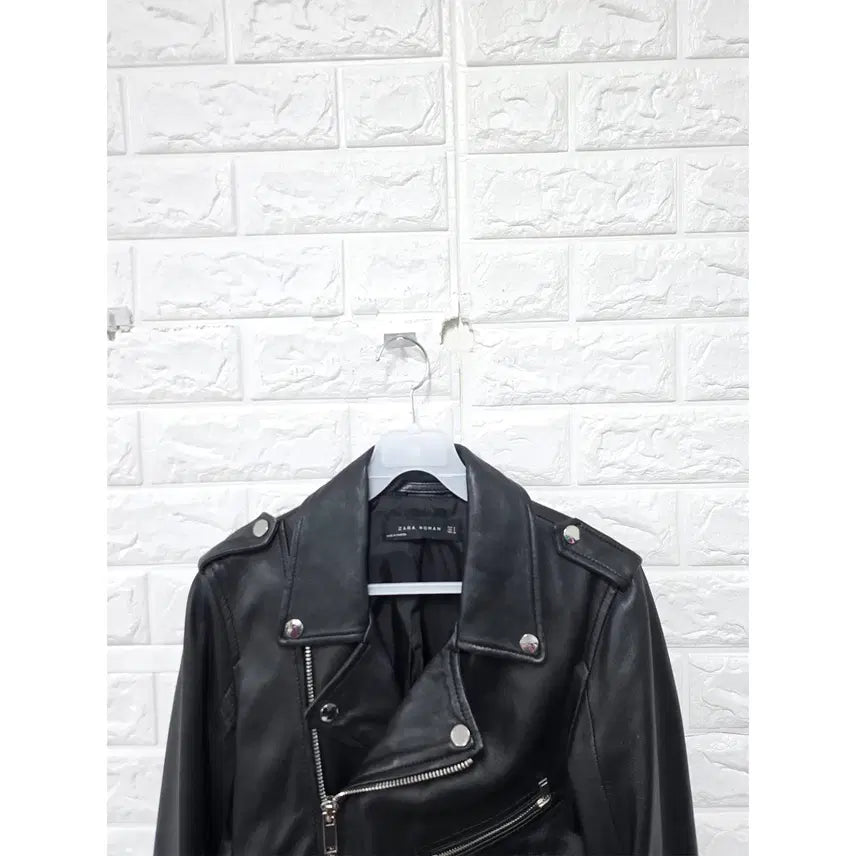 [BUNJANG] ZARA Lambskin Leather Jacket / S 자라 ZARA 양가죽 자켓 램스킨 레더자켓 C201