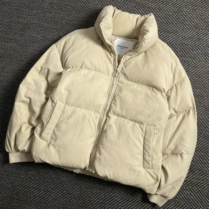 [BUNJANG] NICK NICOLE Beige Short Padded Jacket / NICK NICOLE 베이지 숏 패딩 자켓y 4660