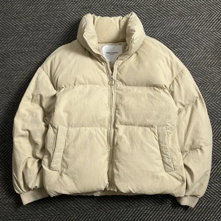 [BUNJANG] NICK NICOLE Beige Short Padded Jacket / NICK NICOLE 베이지 숏 패딩 자켓y 4660