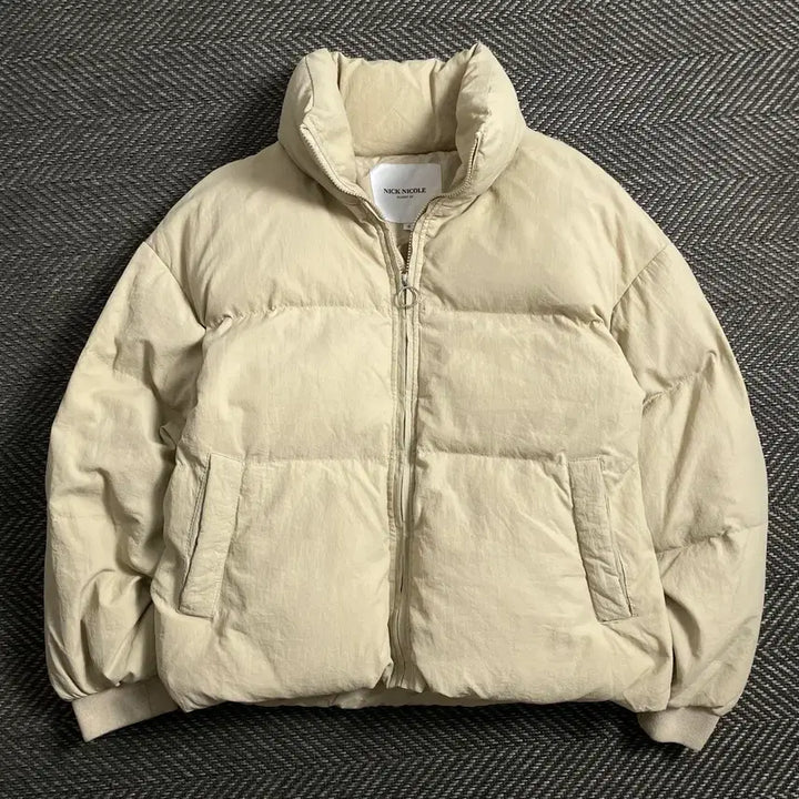 [BUNJANG] NICK NICOLE Beige Short Padded Jacket / NICK NICOLE 베이지 숏 패딩 자켓y 4660