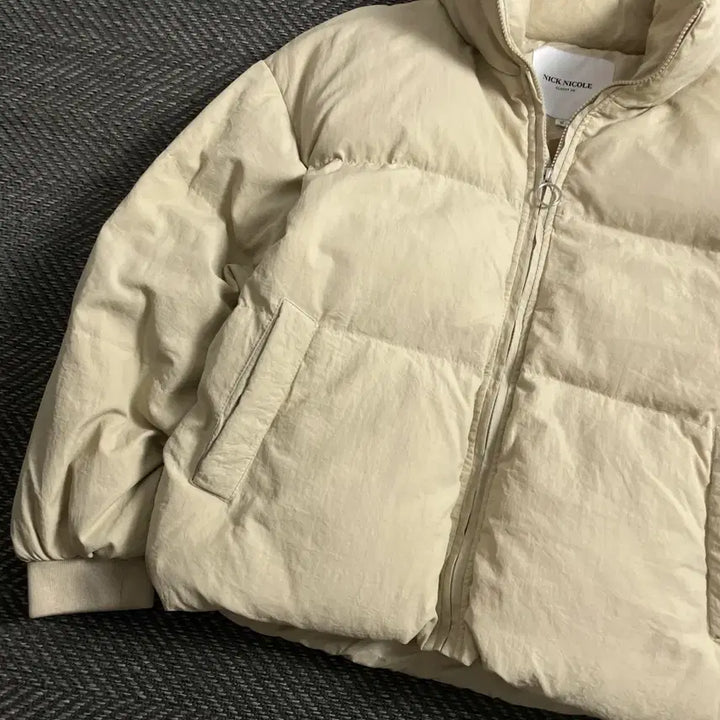 [BUNJANG] NICK NICOLE Beige Short Padded Jacket / NICK NICOLE 베이지 숏 패딩 자켓y 4660