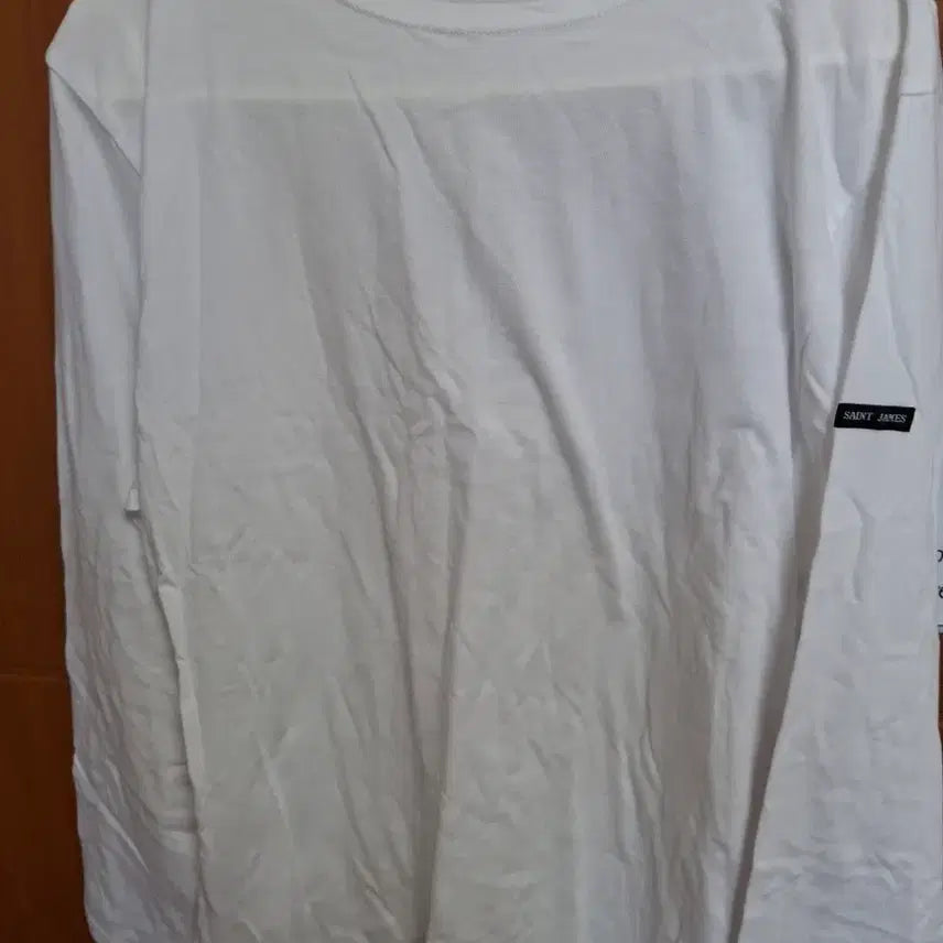 [BUNJANG] Saint James White Long Sleeve T-shirt / 세인트제임스 흰색 긴팔 티셔츠