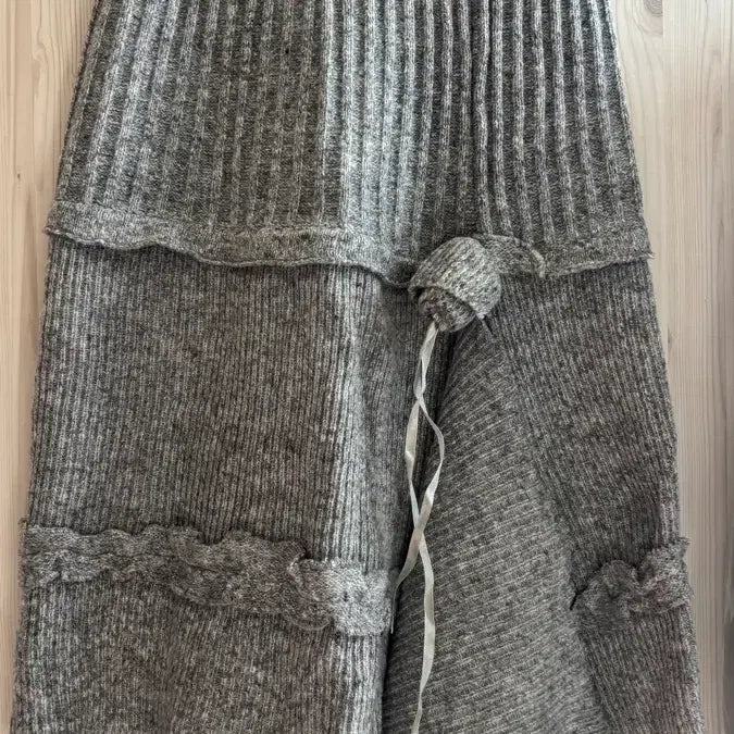 [BUNJANG] Unbalanced Knit Skirt / M) 언발 니트 스커트