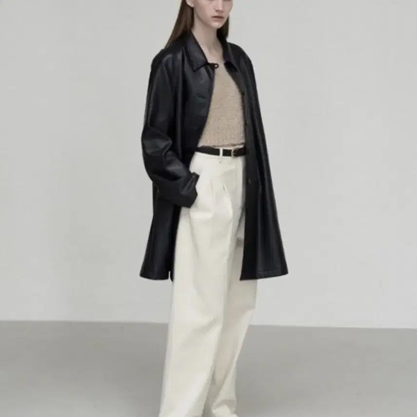 [BUNJANG] LE17SEPTEMBRE Vegan Leather Half Coat / le17septembre VEGAN LEATHER HALF COATE