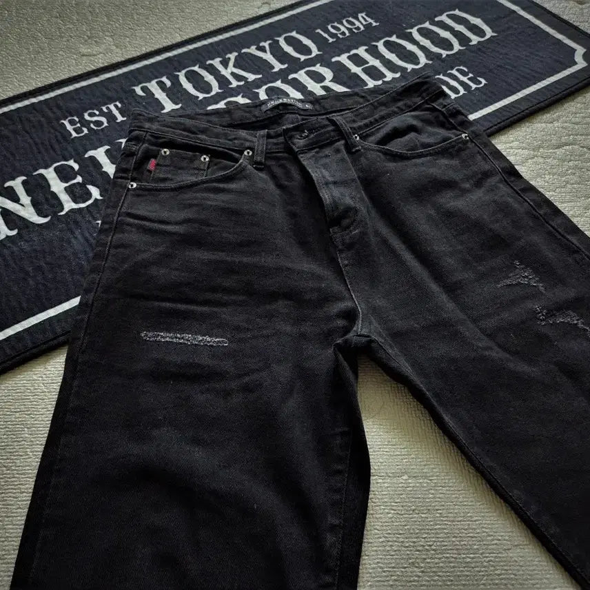 [BUNJANG] Unice Design Perfect Fit Denim Pants Black L / 유니스디자인 퍼펫트핏 데님 팬츠 블랙  L 팝니다.
