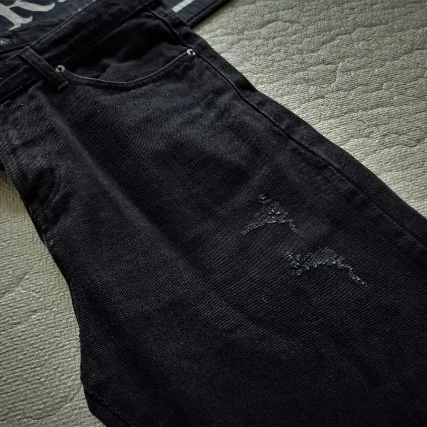 [BUNJANG] Unice Design Perfect Fit Denim Pants Black L / 유니스디자인 퍼펫트핏 데님 팬츠 블랙  L 팝니다.