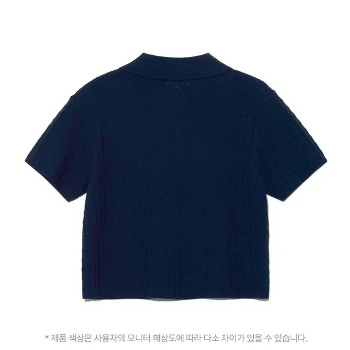 [BUNJANG] LEE Navy Short Sleeve Knit Top / 리 반팔 니트
