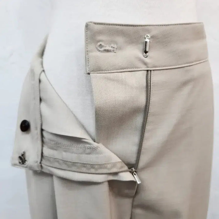 [BUNJANG] Beige Cargo Wide Pants / 베이지 카고 와이드 팬츠