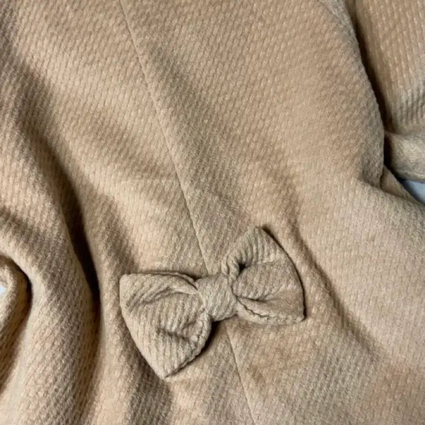 [BUNJANG] Liz Lisa Latte Beige Ribbon Short Coat / 리즈리사 라떼 베이지 후드 리본 숏코트 히메 갸루 러블리 로걀 빈티지