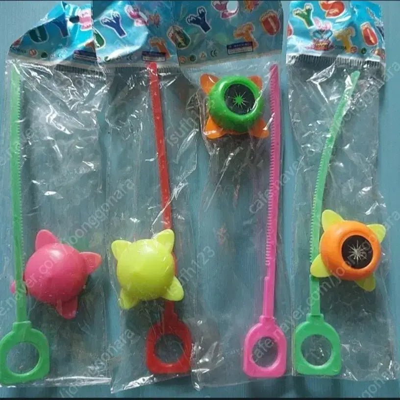 [BUNJANG] Vintage Mini Spinning Top Set / 옛날 문구점에 판매하였던 미니팽이4종 일괄 (미개봉)