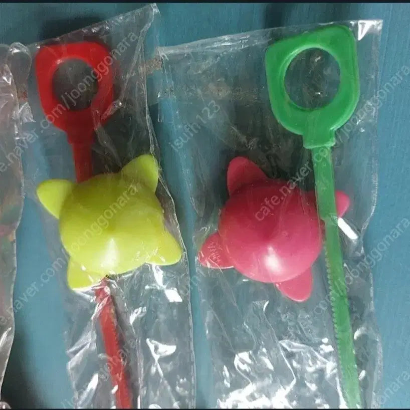 [BUNJANG] Vintage Mini Spinning Top Set / 옛날 문구점에 판매하였던 미니팽이4종 일괄 (미개봉)