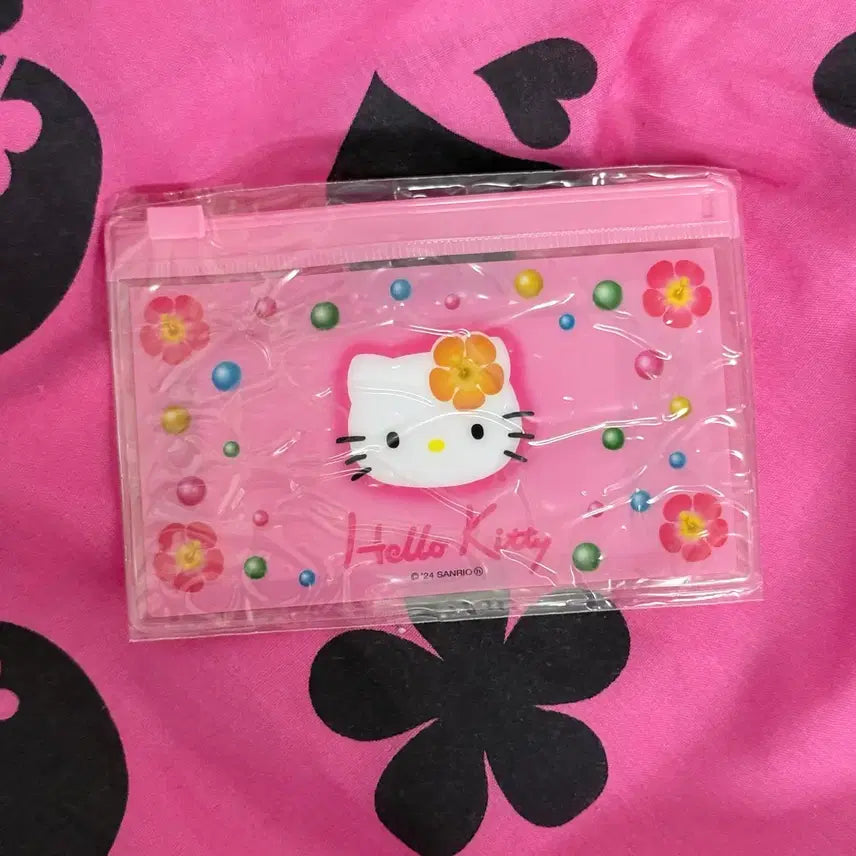[BUNJANG] Sanrio Hello Kitty 50th Anniversary PVC Pouch / 미개봉) 산리오 헬로키티 50주년 PVC 파우치