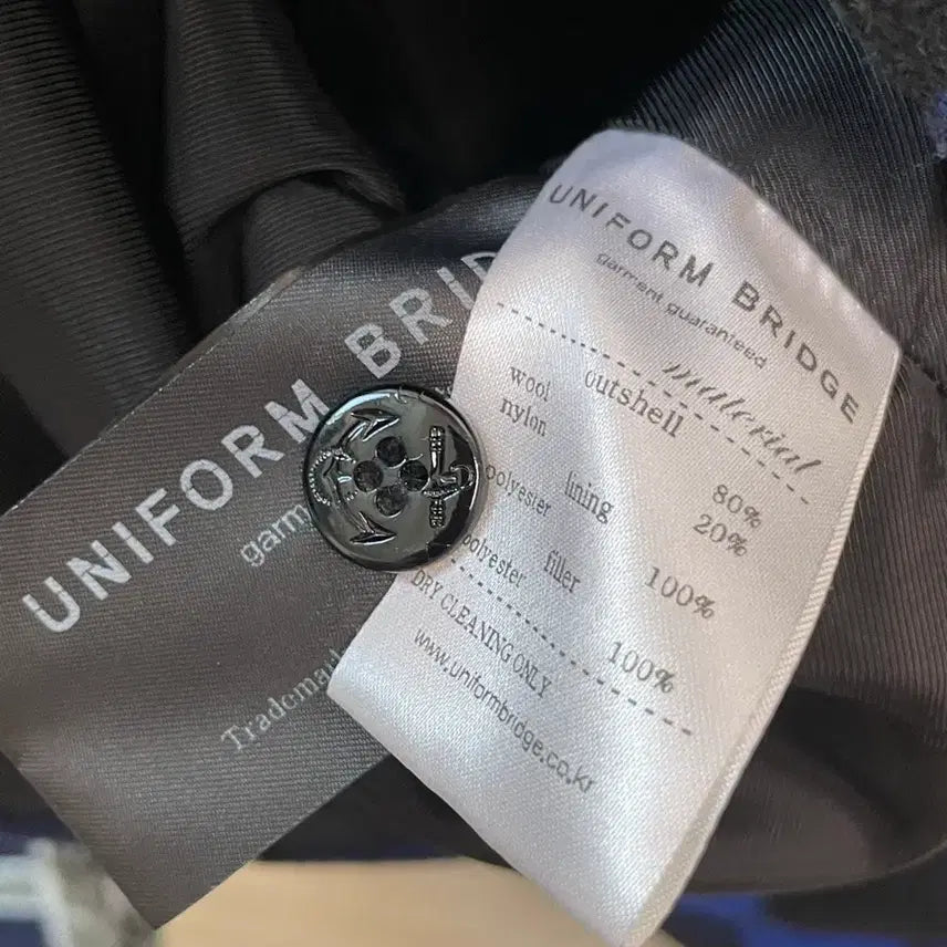 [BUNJANG] Uniform Bridge Padded Check Shirt / 유니폼브릿지 패디드 체크셔츠 블루블랙 L