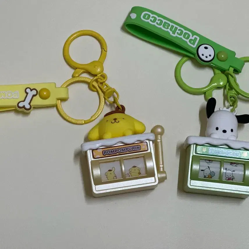 [BUNJANG] Sanrio Pochacco/Pompompurin Slot Machine Keyring / 산리오 포챠코/폼폼푸린 슬롯머신 키링 (둘다 판매해요!)