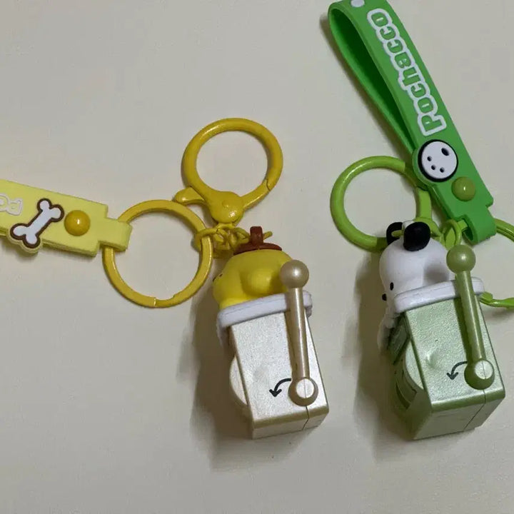 [BUNJANG] Sanrio Pochacco/Pompompurin Slot Machine Keyring / 산리오 포챠코/폼폼푸린 슬롯머신 키링 (둘다 판매해요!)