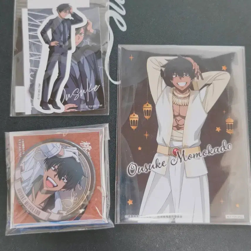 [BUNJANG] Dowonamgwi Ousuke Bundle Set / 도원암귀 오우스케 캔뱃지 엽서 스티커 일괄