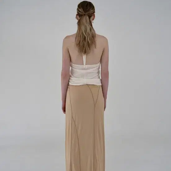 [BUNJANG] Verso Reversible Pleated Long Skirt / 베르소 verso 리버시블 주름 롱스커트 아이보리컬러