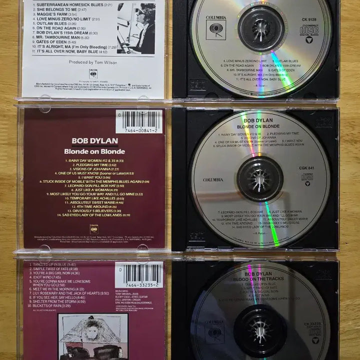 [BUNJANG] Bob Dylan Album CD Bundle Set / CD 음반 Bob Dylan 밥 딜런 앨범 3장
