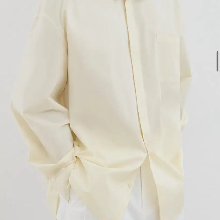 [SOLD OUT] (M) 드로우핏 페이퍼 코튼 오버핏 셔츠 [LEMON] 판매