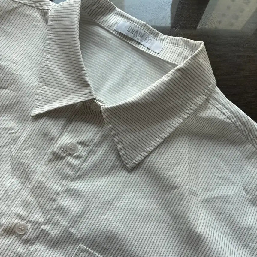 [SOLD OUT] (M) 드로우핏 페이퍼 코튼 오버핏 셔츠 [LEMON] 판매