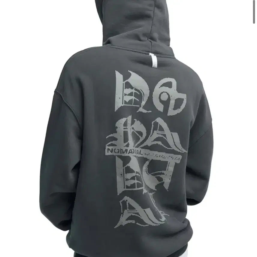 [SOLD OUT] (L) 노매뉴얼 BLACK LETTER HOODIE 후드티 판매