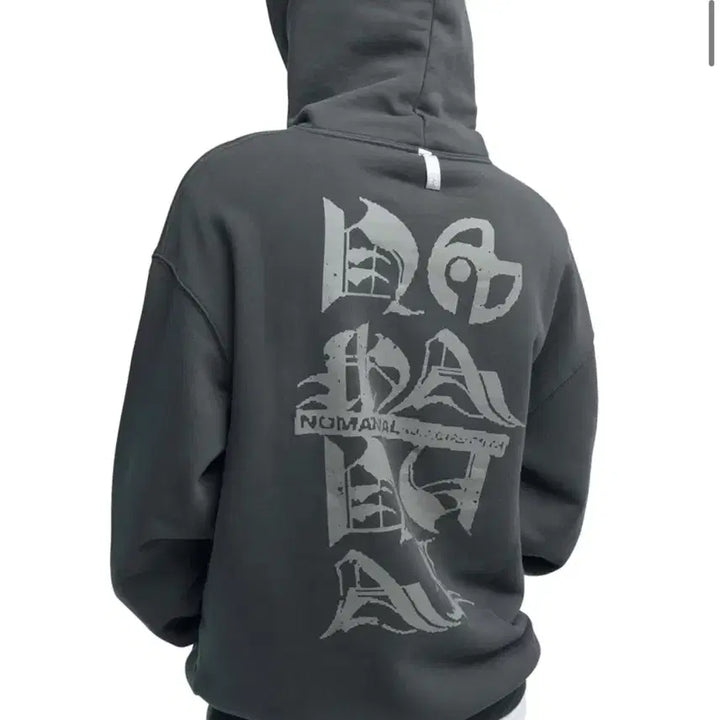 [SOLD OUT] (L) 노매뉴얼 BLACK LETTER HOODIE 후드티 판매