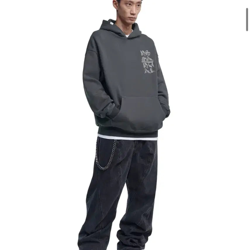 [SOLD OUT] (L) 노매뉴얼 BLACK LETTER HOODIE 후드티 판매