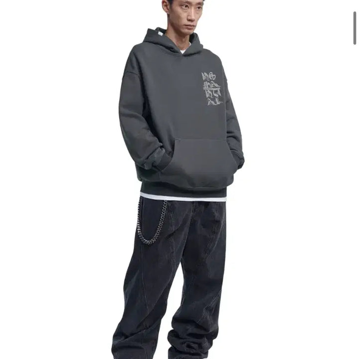 [SOLD OUT] (L) 노매뉴얼 BLACK LETTER HOODIE 후드티 판매