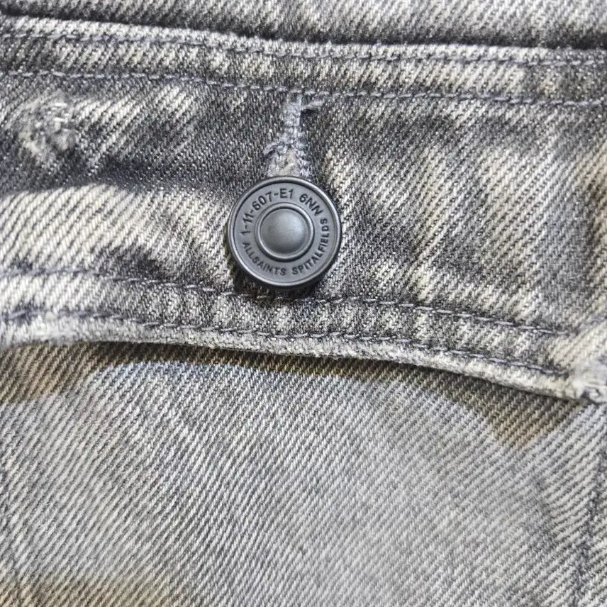 [BUNJANG] AllSaints Washed Denim Jacket Gray / 올세인츠 워싱 데님 자켓 그레이