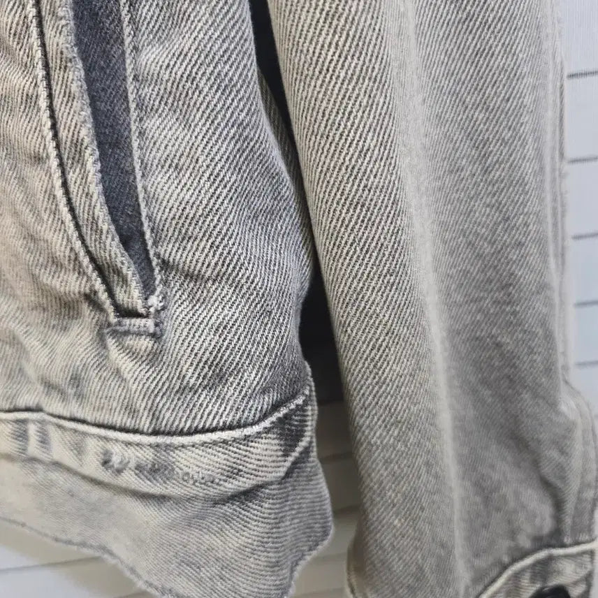 [BUNJANG] AllSaints Washed Denim Jacket Gray / 올세인츠 워싱 데님 자켓 그레이