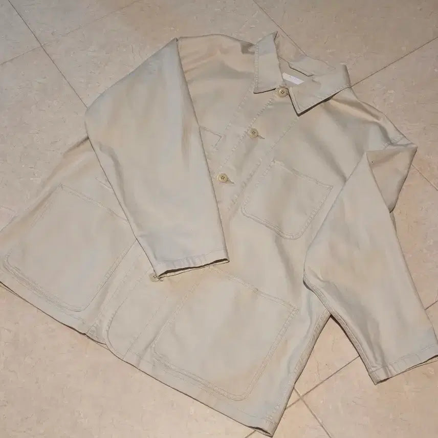 [BUNJANG] Uniqlo French Jacket Ivory / 유니클로 프렌치자켓