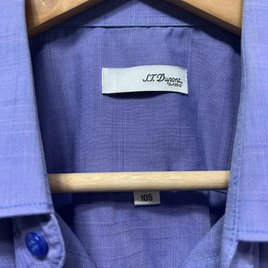 [SOLD OUT] 에스티듀퐁 블루 반팔 셔츠 105사이즈