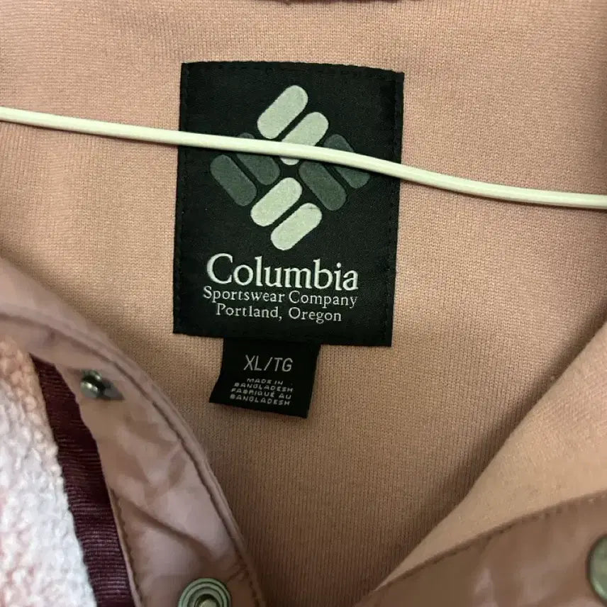 [BUNJANG] Columbia Pink Fleece Jacket XL / 컬럼비아 핑크색 뽀글이 플리스 XL