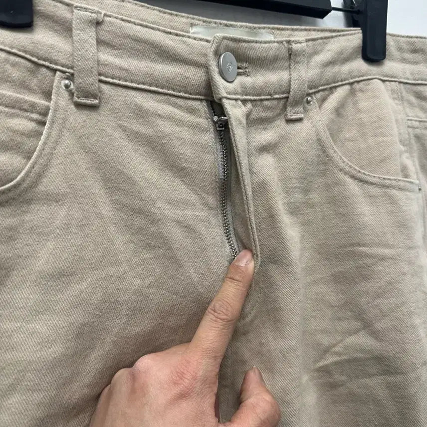 [BUNJANG] Atelien Nine Beige Cotton Pants / [만원 아라비아빈티지]아뜰리엔 나인 베이지 면 팬츠 M